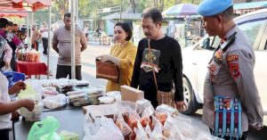 Menyambut HUT Polri ke 77, Polres Belu Gelar Bazar Guna Mendorong Pertumbuhan Ekonomi Pelaku UMKM.