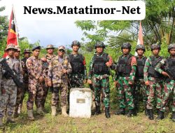 Bersinergi Dengan UPF Timor Leste, Satgas Pamtas RI-RDTL Yonif 742/SWY Gelar Patroli Bersama di Tapal Batas